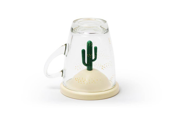 Kubek z podstawką Summer beżowy 10316-CR-GN