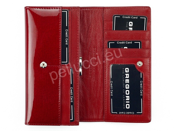Portfel damski skórzany PELLUCCI LN-100 Czerwony