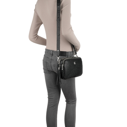 Listonoszka damska Canaletto ze skóry tłoczonej na wzór krokodyla – elegancja i praktyczność TD820s121