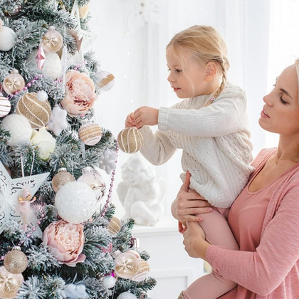Komplet 9 sztuk bombek bożonarodzeniowych w opakowaniu średnica 7cm złote BSN18