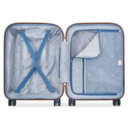 Delsey Freestyle SLIM Mała twarda walizka kabinowa 55cm niebieska