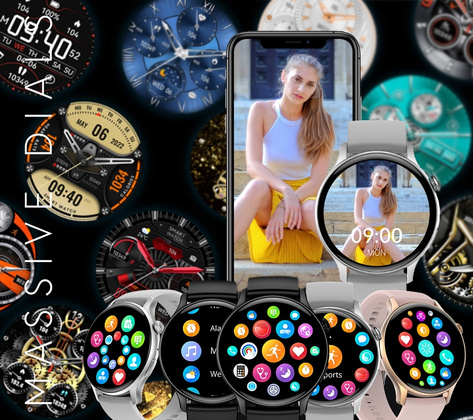 Smartwatch RUBICON RNCF10 Black SMARUB237