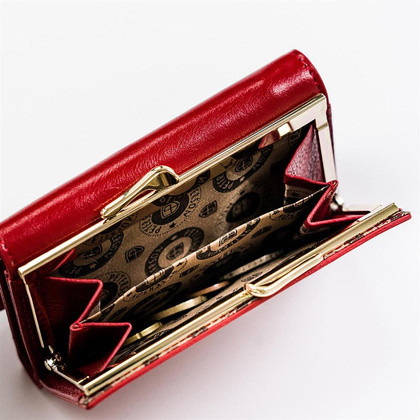 Zgrabny portfel damski z ochroną kart rfid