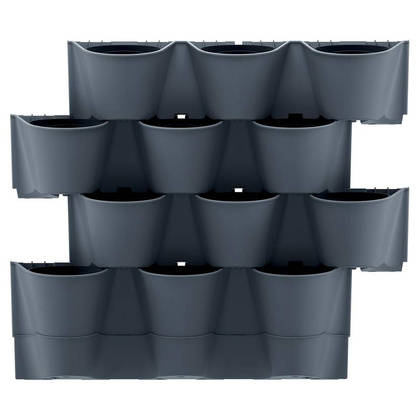 Kwietnik ogród wertykalny wiszący antracyt