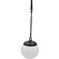 LAMPA SOLARNA PLASTIKOWA KULA WISZĄCA NA KLIPS 10X30CM