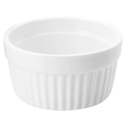 Kokilka miseczka do zapiekania żaroodporna ceramiczna biała zestaw 2 szt.