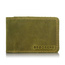 Super cienki portfel ze skóry BRØDRENE SW02 zielony - min. zamówienie 20 / 50 / 100 szt.