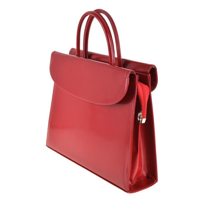 Teczka damska skórzana KEMER B 394/DW Czerwona