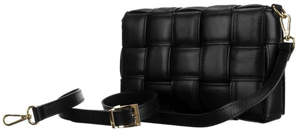 Skórzana listonoszka damska Peterson Czarna