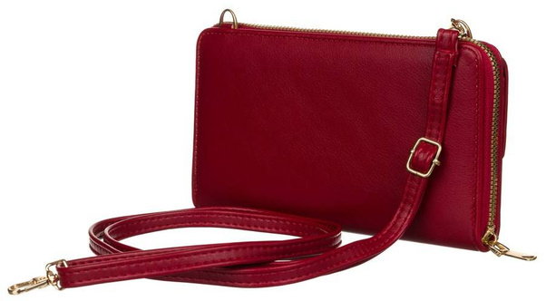 Portfel-kopertówka z haftowaną klapką — Cavaldi