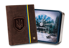 Skórzany portfel męski bez zapięcia z systemem rfid