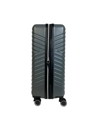 LYS Paris Hawana Średnia twarda szara walizka na kółkach 66 cm