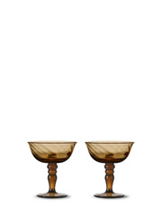 OPACITY Włoski kieliszek 2 szt, brown