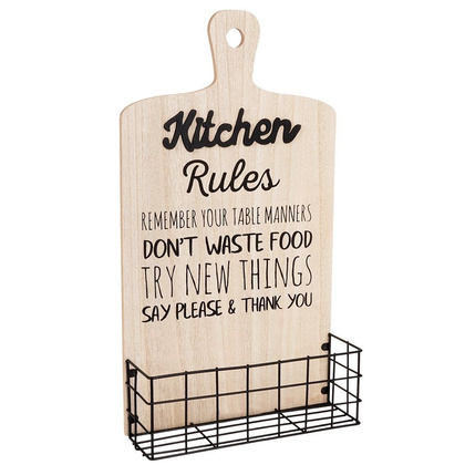 Kuchenna półka metalowa loft ścienna koszyk kosz czarna