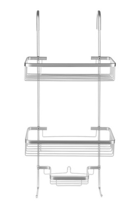 Półka prysznicowa zawieszana- srebrna