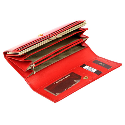 Portfel damski skórzany PELLUCCI 0946-404 RFID czerwony