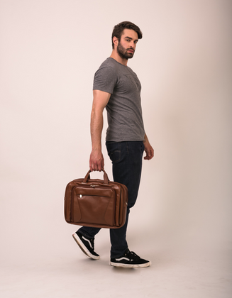 Torba na laptop McKlein Irving Park 15,6" Brązowa
