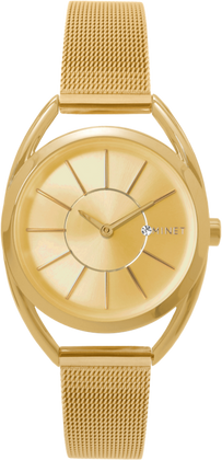 MINET Złoty damski zegarek ALL GOLD MESH