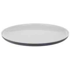 Talerz obiadowy okrągły płytki turystyczny plastikowy płaski nietłukący AURA 25 cm