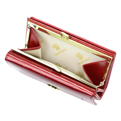 Portfel damski skórzany PELLUCCI NL-108 Czerwony