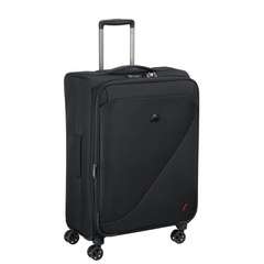 Delsey New Destination średnia czarna walizka na kółkach 68 cm