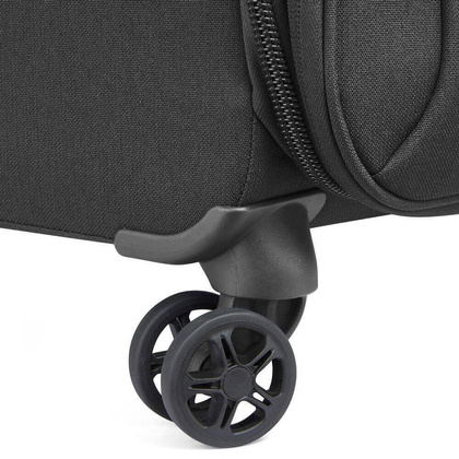 Delsey Brochant 2.0 mała czarna walizka kabinowa na kółkach 55 cm