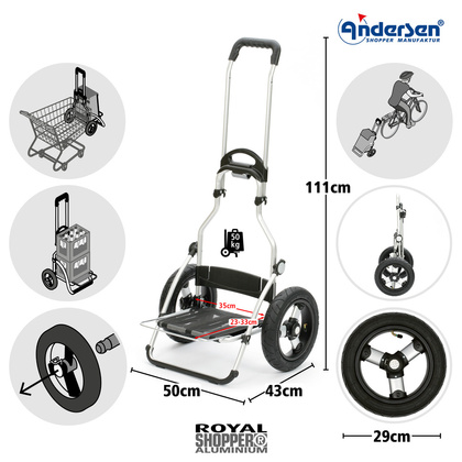 Wózek na zakupy ANDERSEN Royal 165 Hydro 165-036-22