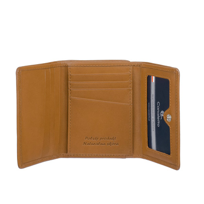 Mały portfel damski Canaletto ze skóry naturalnej licowej z suwakiem PD2003