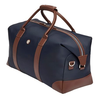 Torba podróżna Button Navy & Brown