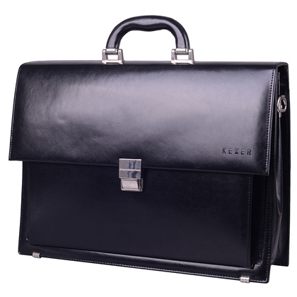Teczka męska skórzana KEMER B 788/DW Czarna
