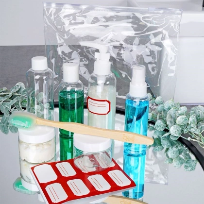 Zestaw podróżny lotniczy na kosmetyki 8 el.