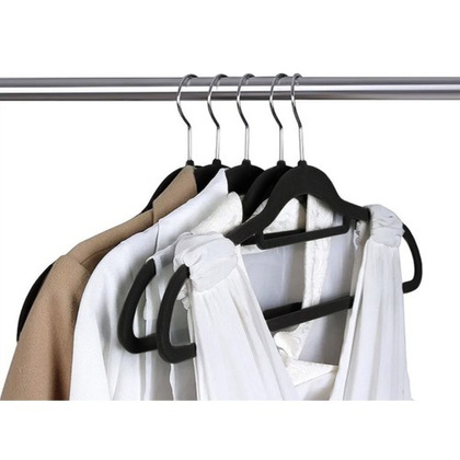 Wieszak na ubrania 20szt.- czarny Ruhhy 22536