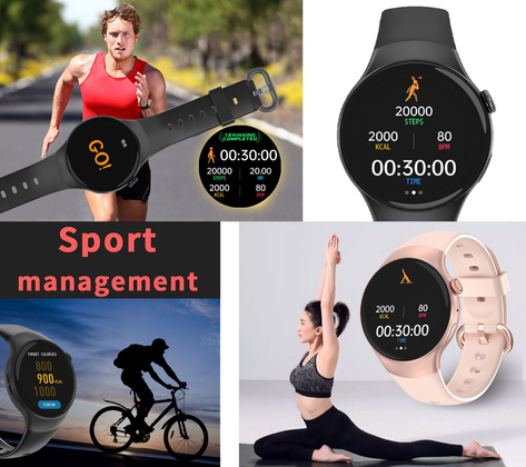 SMARTWATCH UNISEX Rubicon RNCE87 - WYKONYWANIE POŁĄCZEŃ (sr031b)