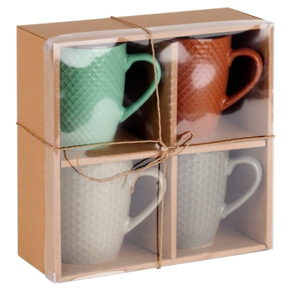 Kubki ceramiczne 400 ml 4 szt.