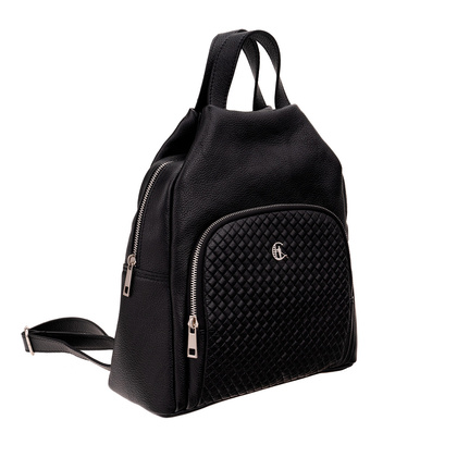 Damski plecak skórzany Canaletto z tłoczeniem plecionki – elegancja i funkcjonalność na co dzień P420s33t6