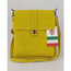 Zamszowa listonoszka Vera Pelle ,pojemna przewieszka format A5 Żółta LK44GIA