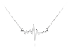 Naszyjnik srebrny HEARTBEAT