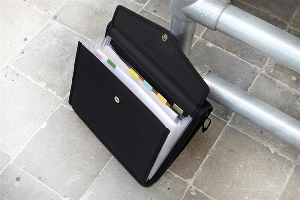 Teczka konferencyjna KEMER A4 z notatnikiem Czarna