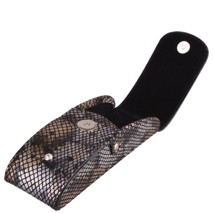 Etui na okulary skórzane KEMER ENO12 Złota łuska - min. zamówienie 20 / 50 / 100 szt.