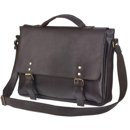 Torba męska na ramię KEMER SOLIER S31 Ciemnobrązowa - min. zamówienie 20 / 50 / 100 szt.