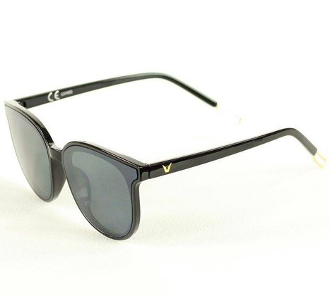 Luksusowe okulary przeciwsłoneczne MAZZINI ROUND FASHION czarny - min. zamówienie 20 / 50 / 100 szt.