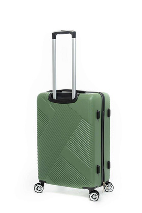 LYS Paris Cali Średnia twarda zielona walizka na kółkach 66 cm