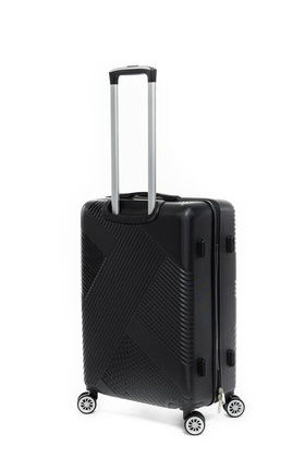 LYS Paris Cali Średnia twarda czarna walizka na kółkach 66 cm