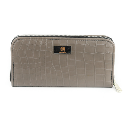 P-02 Portfel skórzany Korona - szary C KEMER