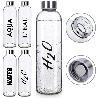 Butelka szklana bidon na wodę sok lemoniadę smoothie koktajl szczelna 700 ml