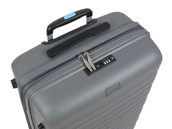 Walizka DIELLE 100 4k 66cm średnia szara PP z poszerzeniem