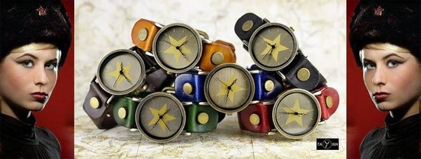 ZEGAREK DAMSKI TAYMA - RETRO PUNK 27 -niebieski (zx583d)