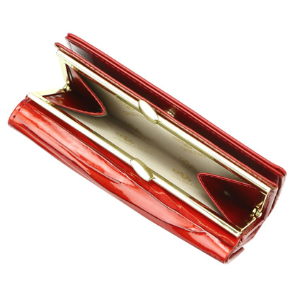 Portfel damski skórzany PELLUCCI AL-108 Czerwony