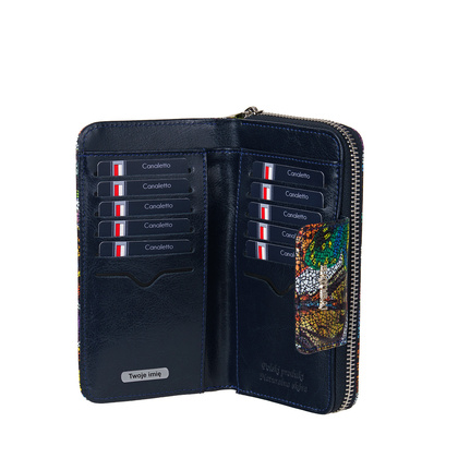 Portfel damski BajuBaj ze skóry naturalnej w motyle PD2006Cs13 RFIDPS