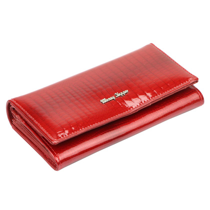 Portfel damski skórzany PELLUCCI 6019 Czerwony